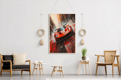 Ferrari 488 Full Red Wall Art