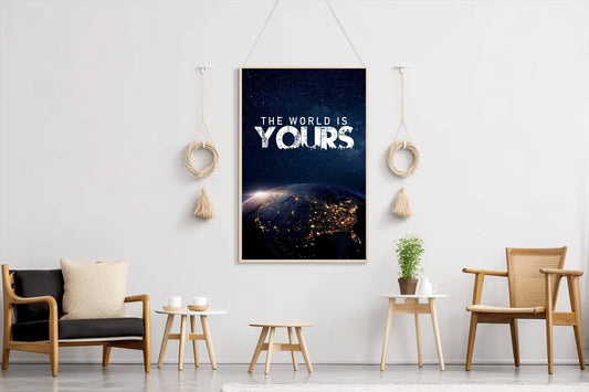 The World is Your Motivational Wall Art - beink online art store