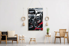 Black Porsche Carrera Canvas Wall Art