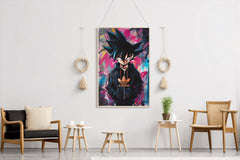 Black Goku Anime Wall Art