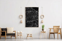 White Net Thread Abstract Wall Art