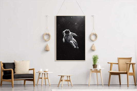 Astronaut Floating in Space Wall Art - beink online art store