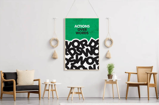 Action Quote Motivational Wall Art - beink online art store