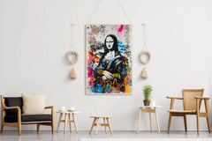 Mona Lisa Graffiti Style Wall Art