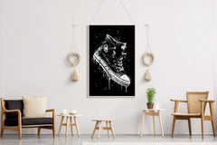 Shoes Black Ankle Boots Wall Art