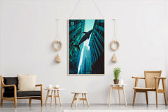 Fantasy Whale in Sky Wall Art