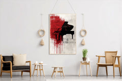 Old Black Piano Wall Art