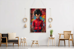 Painting of Vegeta-The Dragon Ball Anime