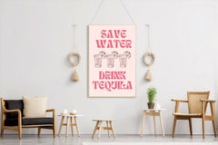 Save Water Drink Wall Art