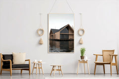 House On Lake Wall Art