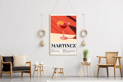 Red Martinez cocktail Wall Art