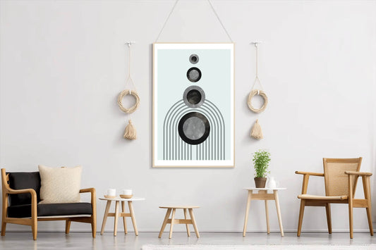 Geometric Circle Abstract Wall Art - beink online art store