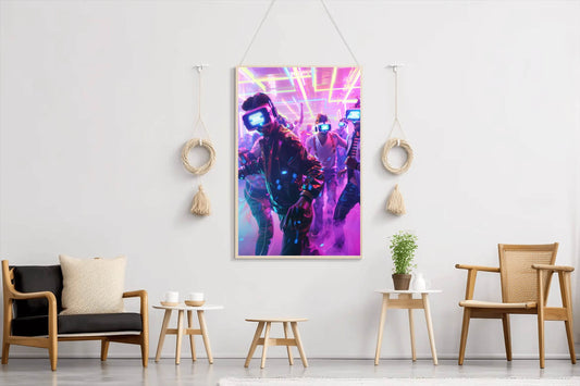 Disco With VR Wall Art - beink online art store