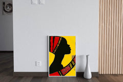 Gold Black Woman Wall Art - beink online art store