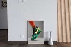 Nike Green Sports Shoes Wall Art