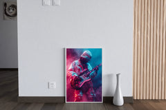 Black Guitarist Wall Art