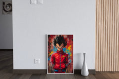 Painting of Vegeta-The Dragon Ball Anime