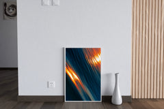 Stripe Shinny Lines Abstract Wall Art