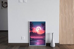 Pink Beach In The Moon - beink online art store