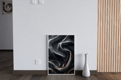 Luxury Texture Black & White Wall Art