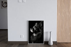 Chihuahua Dog Black & White Wall Art