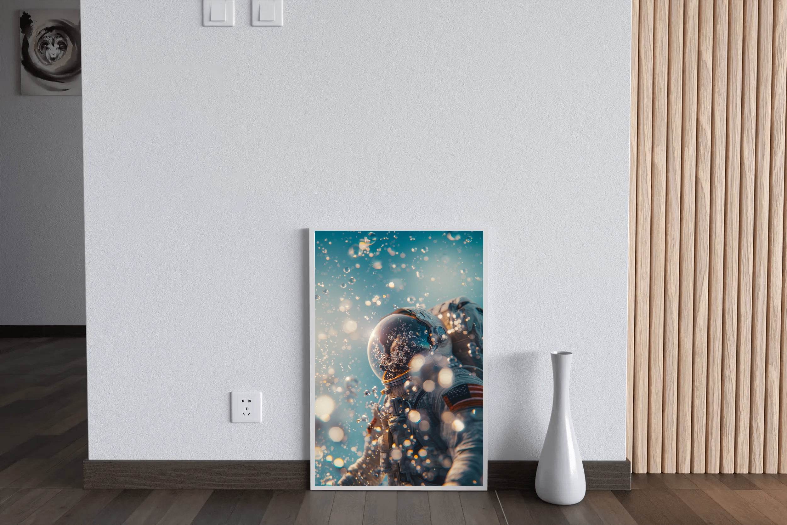 Astronaut Visuals effect of underwater Wall Art - beink online art store