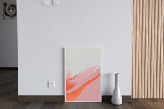 Orange and Pink Background Abstract Wall Art