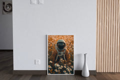 Lying In Flowers Astronaut Artwork - beink online art store