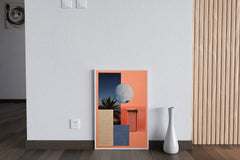 Creative 3D Moon Abstract Wall Art