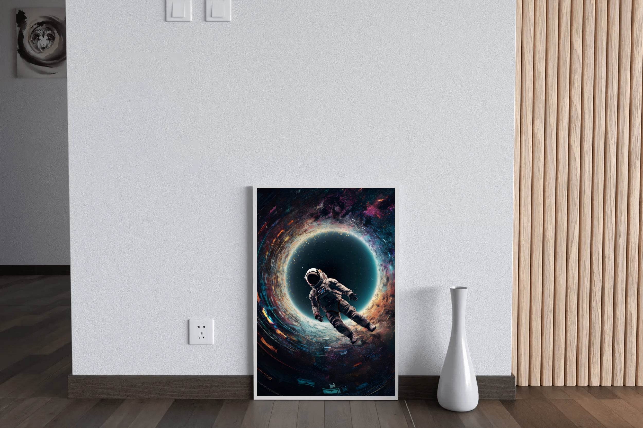 Astronaut Encountering a Black Hole Wall Art - beink online art store