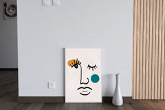 Cartoon Human Face Wall Art