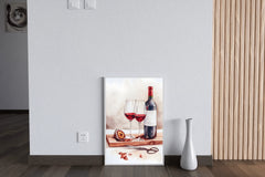 Red Wine Watercolor Painting