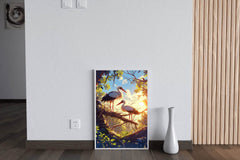 Painting of Beautiful Stork Pair Wall Art - beink online art store