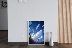 Anime Style Clouds  Wall Art