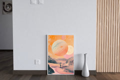 Master Flame Space Themed Classic Aesthetic Wall Art Poster for Living Room, Home & Wall Decor - Space | Astronaut | Earth