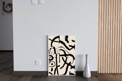 Black Ink Scribble Modern Wall Art - beink online art store