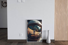 Astronaut in space reflection Wall Art - beink online art store