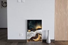 Lunar Sunrise Modern Wall Art