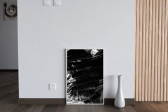 Wrinkled Plastic Black & White Wall Art