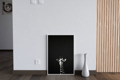 Northern Giraffe Black & White Wall Art