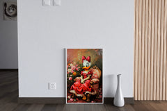 Painting of Daisy Duck Premium Wall Art