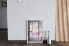 Room with window and surreal view Anime Wall  Art