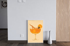 Pinup Girl In Beer Wall Art