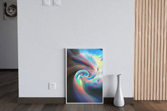 Colorful Ring Wallpaper Abstract Wall Art