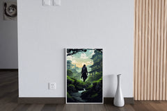 Full Shot Ninja Wearing Equipment Anime Wall Art - beink online art store