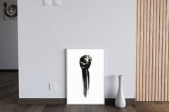 Paint Smudge Black & White Wall Art