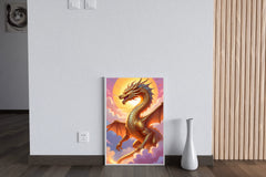 Golden Dragon Animal Wall Art