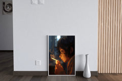 Anime Style Character With Cigarette  Wall Art