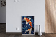 Koi Fish Painting Wall Art