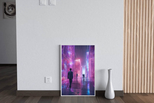 Cyberpunk Cityscape Wall Art - beink online art store